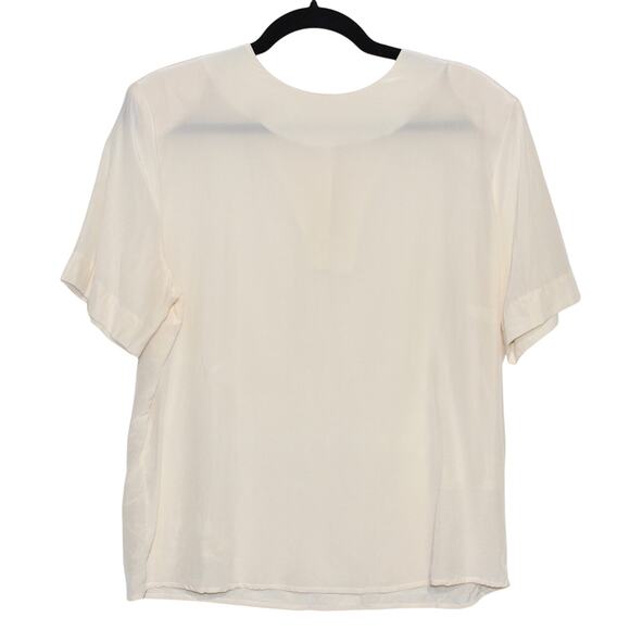 Vintage 100% Silk Kasper & Company A.S.L Blouse Size 14 Cream - Picture 2 of 8